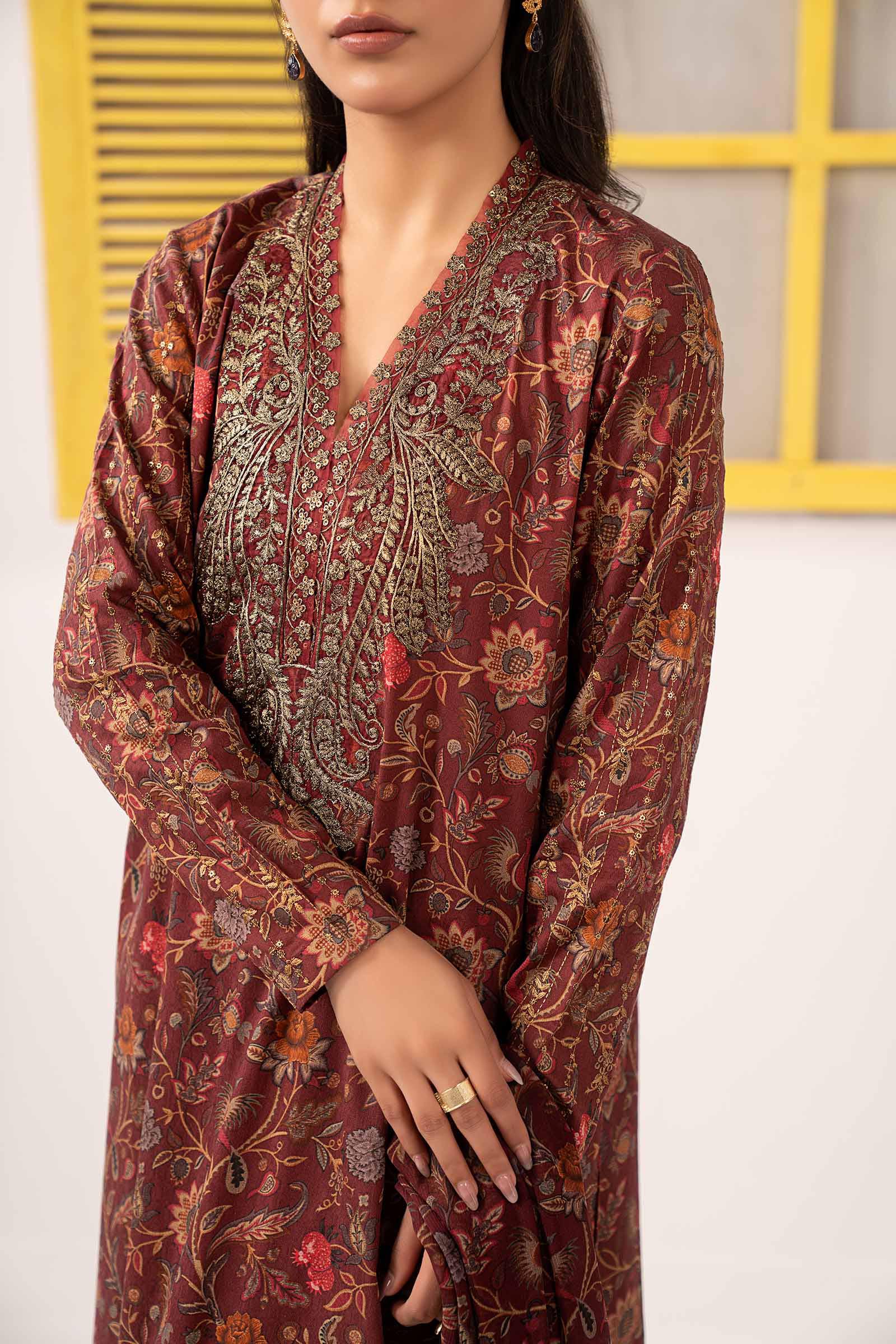 3 Piece Embroidered Dobby Lawn Suit - Image 8